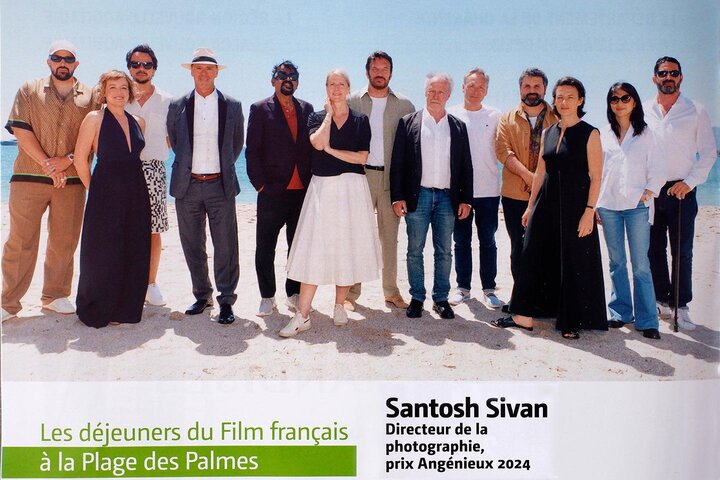 Le directeur de la photographie Santosh Sivan, ISC, ASC, dans les pages quotidiennes du "Film français"