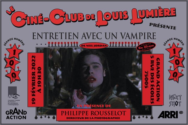 "Entretien avec un vampire", de Neil Jordan, projeté au Ciné-club de Louis-Lumière Le Ciné-club de Louis-Lumière fête sa 100e séance