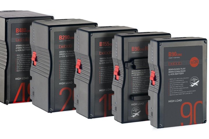 Bebob Factory lance la batterie B-Mount la plus puissante de l'industrie Avec 475 Wh, 20 A et 14,4/28,8 V, la Bebob B480cine est actuellement la plus grande batterie B-Mount en termes de capacité et de puissance.