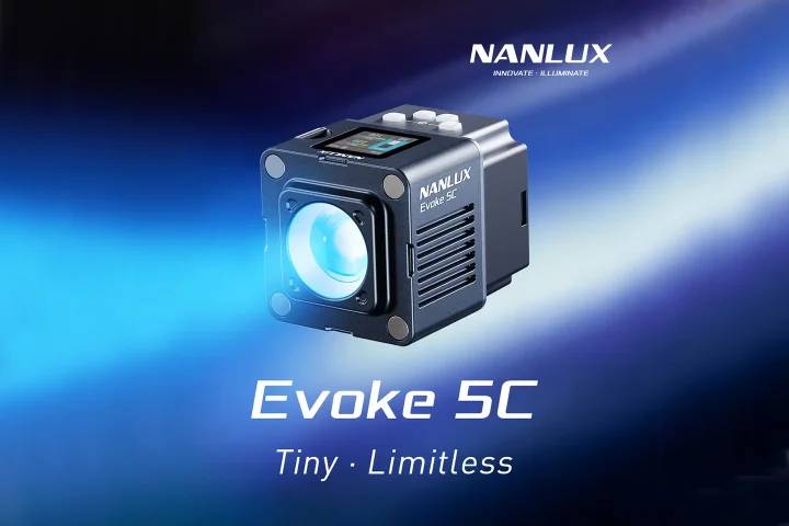 Nanlux Evoke 5C, le projecteur professionnel ultra-compact doté de capacités avancées de modelage de la lumière et du moteur lumière couleur Nebula C8