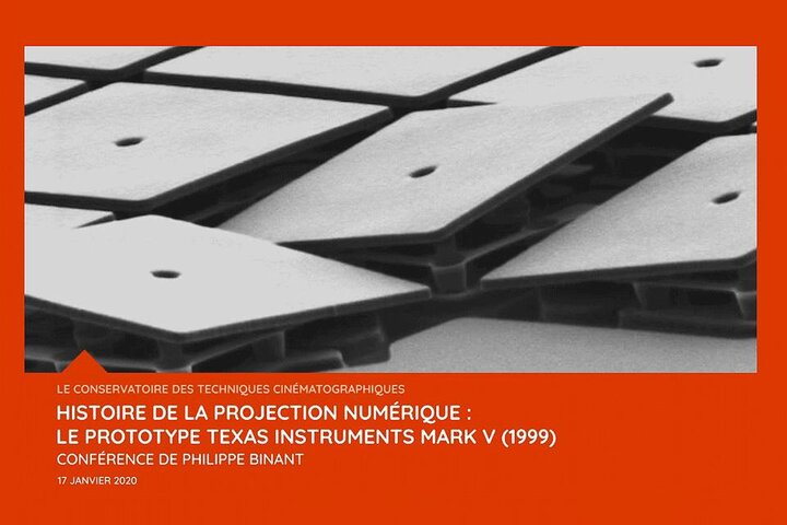 "Histoire de la projection numérique", la conférence est en ligne