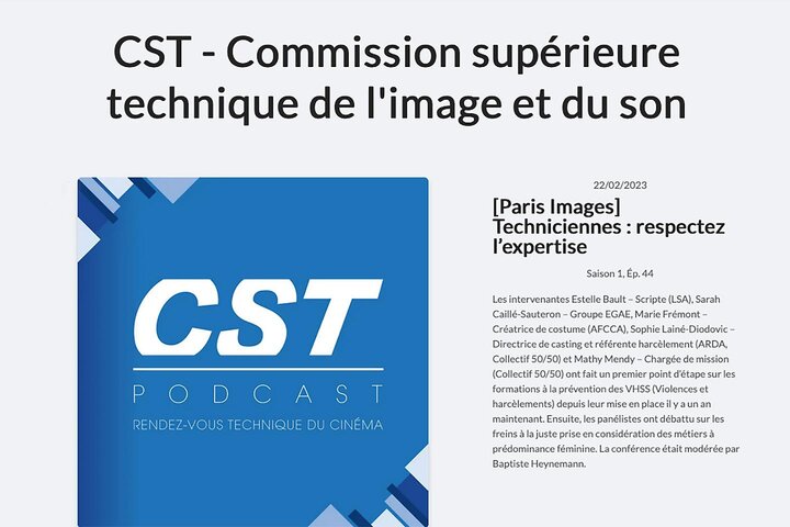 Les conférences de la CST au Paris Images 2023 en podcast