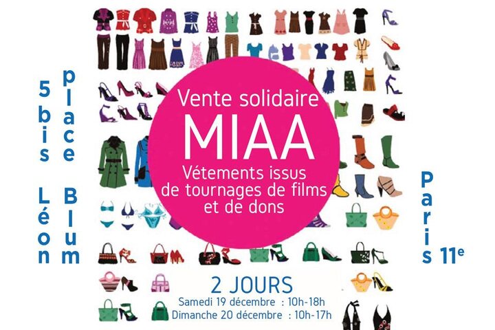 Vente solidaire MIAA en boutique éphémère