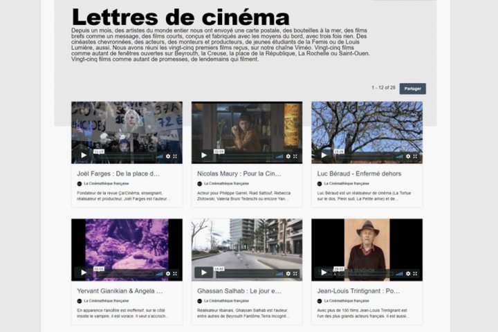 "Lettres de cinéma" Ou l'ombre de huit que Jean-Marie Dreujou opère à la tête manivelles