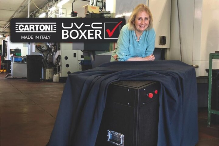 Cartoni France présente l'UV-C Boxer Un dispositif de désinfection UV pour équipements audiovisuels et cinéma