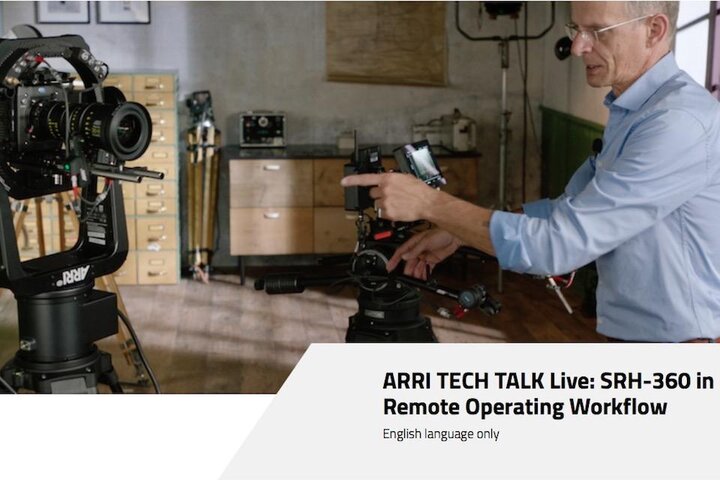 Webinaire Arri Tech Talk Live : la tête télécommandée SRH-360