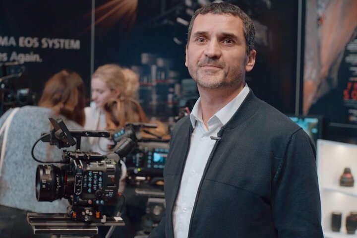 Où Vincent Heligon, pour Canon, présente la caméra C500 MK II et les objectifs Sumire Prime