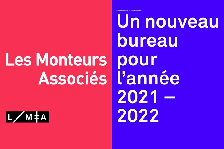 Nouveau bureau de LMA pour l'année 2021-2022